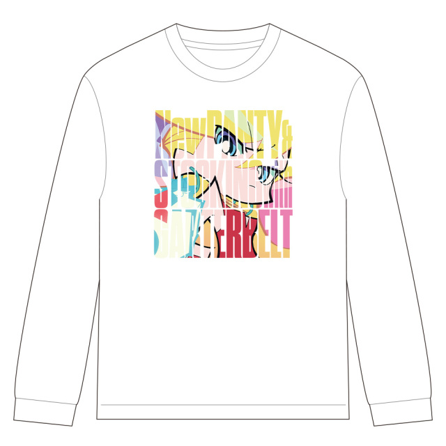 New PANTY & STOCKING with GARTERBELT リブ付ロングスリーブTシャツ