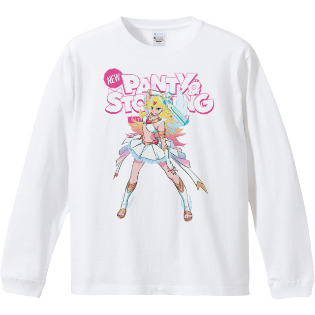 New PANTY & STOCKING with GARTERBELT リブ付ロングスリーブTシャツ