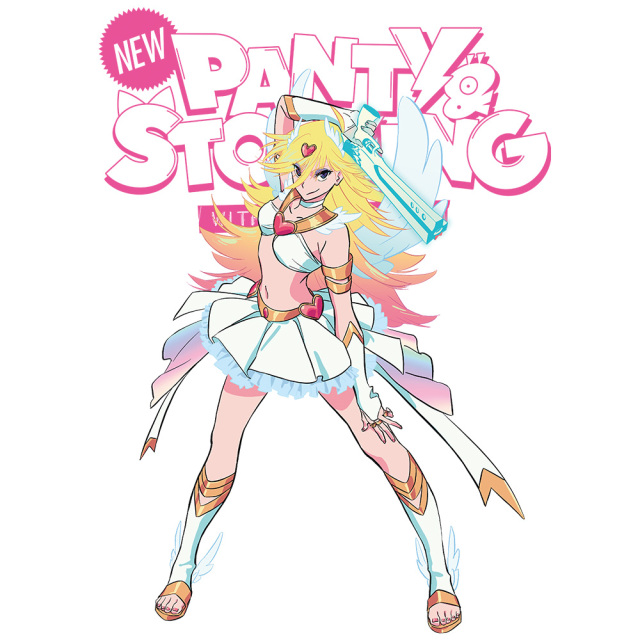 New PANTY & STOCKING with GARTERBELT リブ付ロングスリーブTシャツ