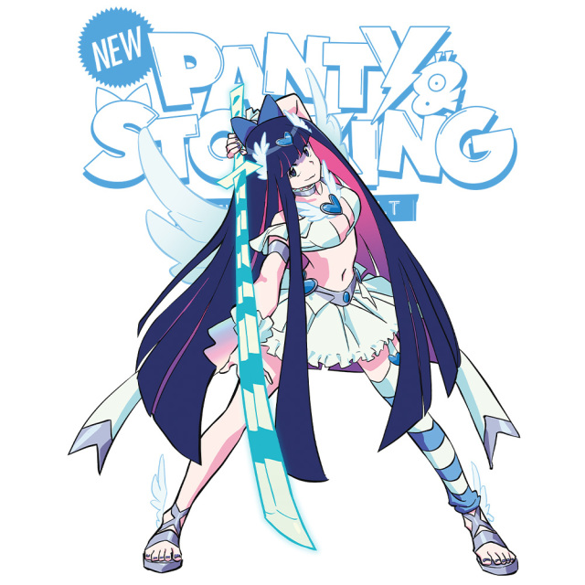 New PANTY & STOCKING with GARTERBELT リブ付ロングスリーブTシャツ