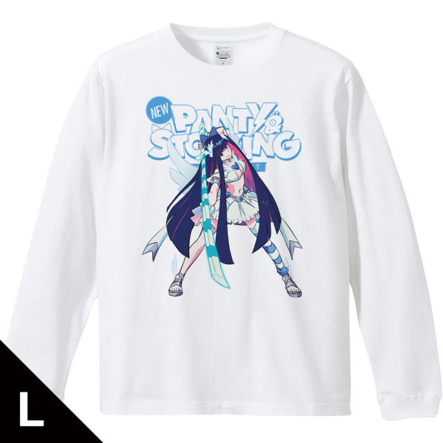 New PANTY & STOCKING with GARTERBELT リブ付ロングスリーブTシャツ ストッキング リアル等身ver. Lサイズ