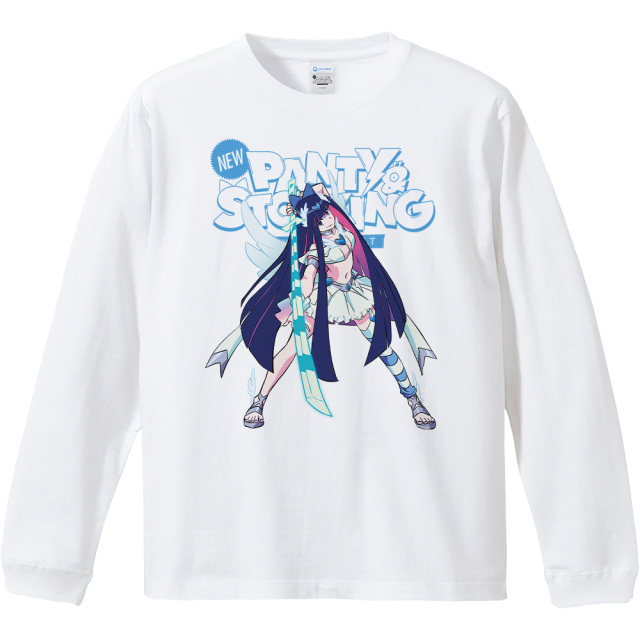 New PANTY & STOCKING with GARTERBELT リブ付ロングスリーブTシャツ
