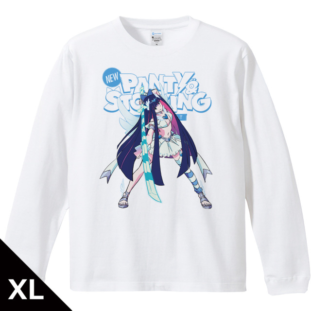 New PANTY & STOCKING with GARTERBELT リブ付ロングスリーブTシャツ ストッキング リアル等身ver. XLサイズ