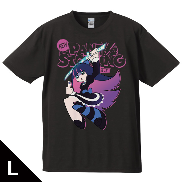 New PANTY & STOCKING with GARTERBELT Tシャツ ストッキング キービジュアルver. Lサイズ