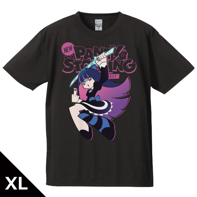 New PANTY & STOCKING with GARTERBELT Tシャツ ストッキング キービジュアルver. XLサイズ