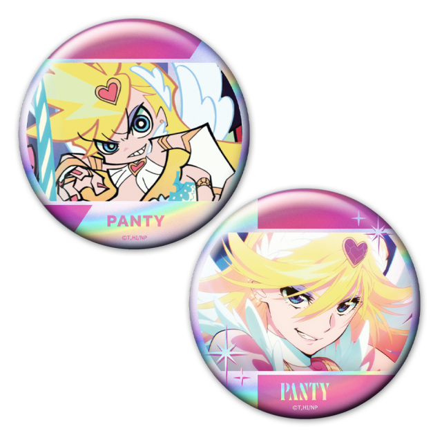 New PANTY & STOCKING with GARTERBELT ホログラム缶バッジ2個セット パンティ vol.3