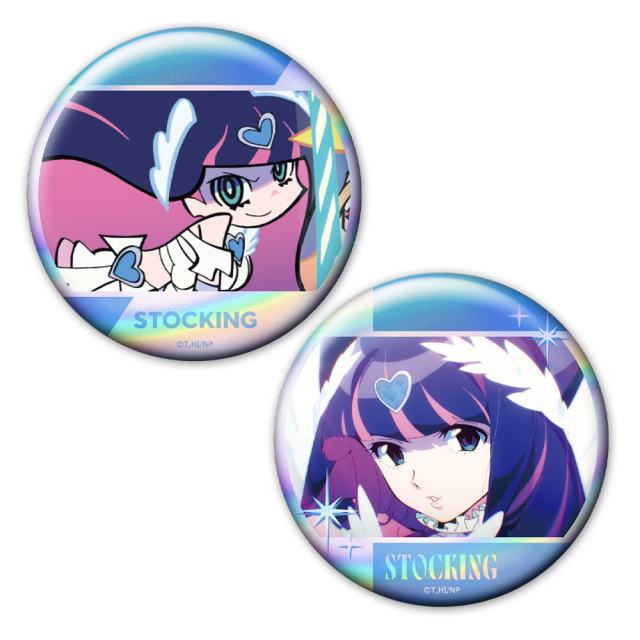 New PANTY & STOCKING with GARTERBELT ホログラム缶バッジ2個セット ストッキング vol.3