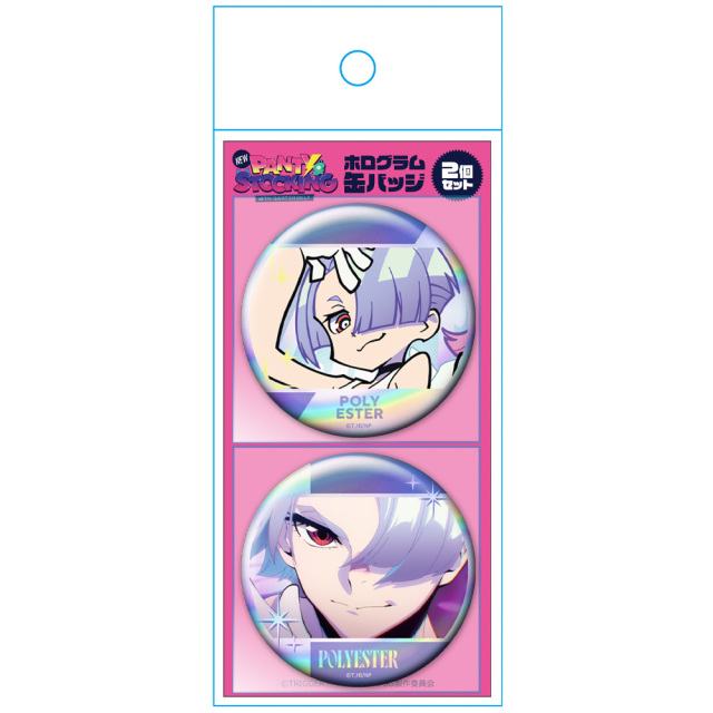New PANTY & STOCKING with GARTERBELT ホログラム缶バッジ2個セット