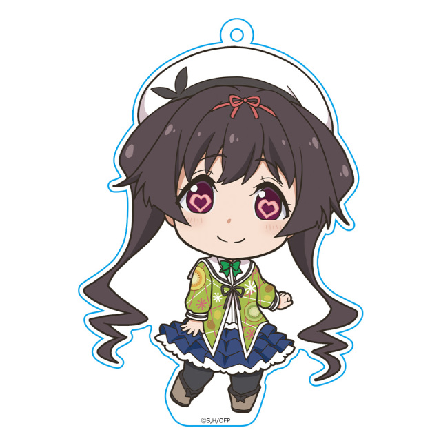 おちこぼれフルーツタルト ぷにこれ！キーホルダー(スタンド付) 緑 へも