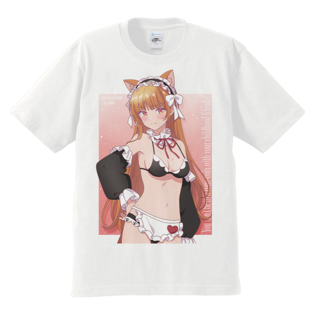 幼馴染とはラブコメにならない Tシャツ 火威 灯 猫耳水着メイドver. M