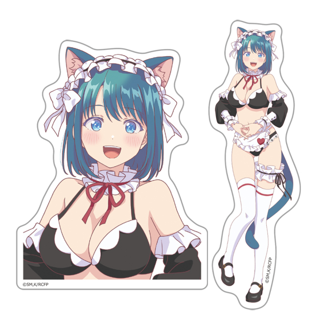 幼馴染とはラブコメにならない ダイカットステッカーセット 水萌 汐 猫耳水着メイドver.【描き下ろし】