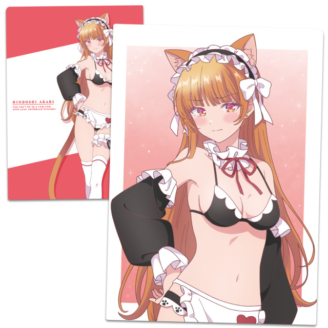 幼馴染とはラブコメにならない クリアファイル 火威 灯 猫耳水着メイドver.【描き下ろし】