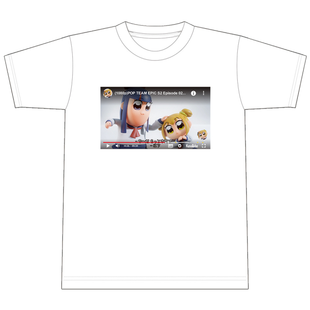 ポプテピピック KusoTubeTシャツ XLサイズ