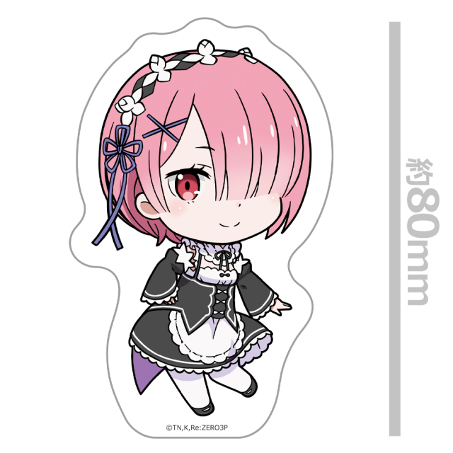 Re:ゼロから始める異世界生活 ダイカットステッカー ラム デフォルメver.