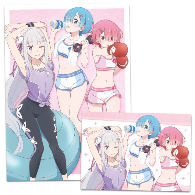 エミリア・ラム・レム クリアファイル アニメイラスト描き下ろしver. Re:ゼロから始める異世界生活 クリアファイル エミリア&レム&ラム