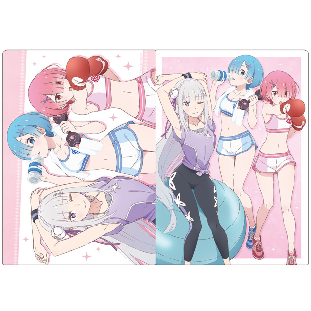 Re:ゼロから始める異世界生活 クリアファイル エミリア&レム&ラム