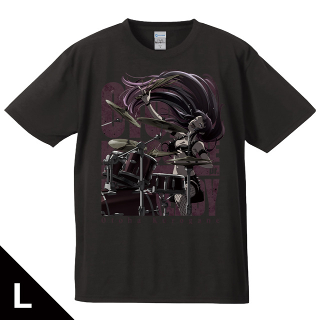 TVアニメ『ロックは淑女の嗜みでして』 Tシャツ 黒鉄音羽 ロックver. L