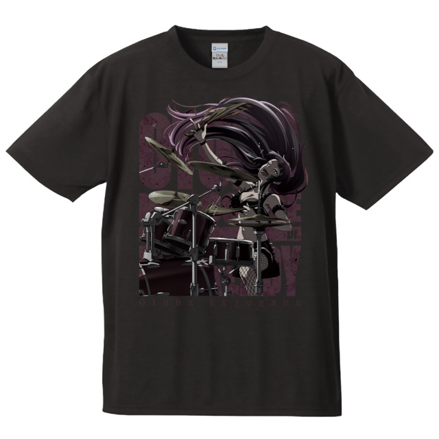 TVアニメ『ロックは淑女の嗜みでして』 Tシャツ 黒鉄音羽 ロックver. L