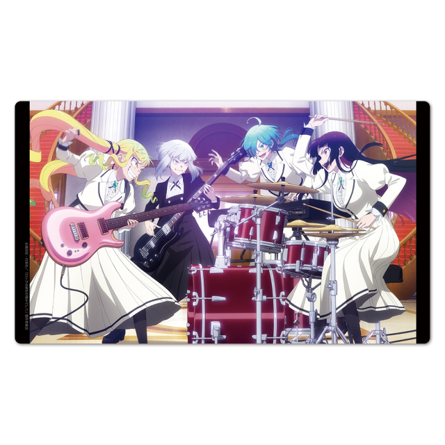 TVアニメ『ロックは淑女の嗜みでして』 キャラクターラバーマット りりさ&音羽&ティナ&環