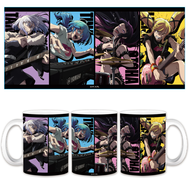 TVアニメ『ロックは淑女の嗜みでして』 マグカップ りりさ&音羽&ティナ&環