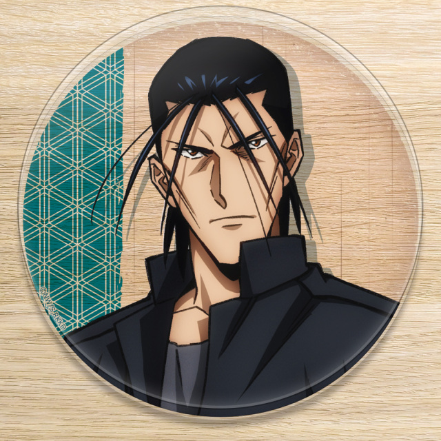 るろうに剣心　ジャンプ展　アートコースター　斎藤一　比古清十郎　るろうに剣心展 Saitou Hajime - Coaster - Rurouni Kenshin (斎藤一(タバコ