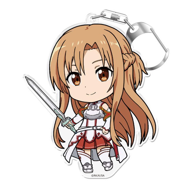 ソードアート・オンライン　アクリルスタンドキーチェーン　アスナ ソードアート・オンライン ぷにこれ！キーホルダー(スタンド付) アスナ