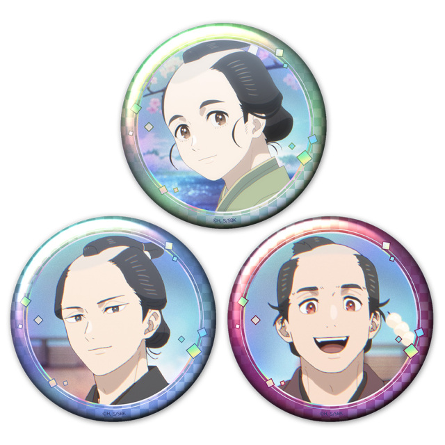TVアニメ『しゃばけ』 ホログラム缶バッジ3個セット 一太郎＆仁吉＆佐助