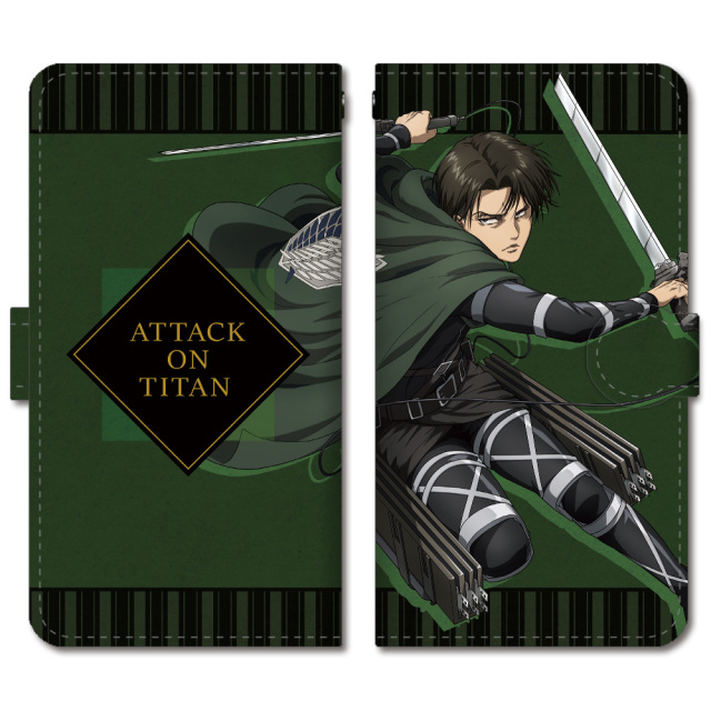 進撃の巨人 手帳型スマートフォンケース リヴァイc