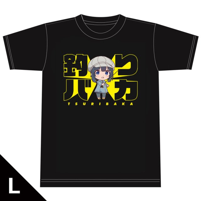 スローループ Tシャツ Lサイズ 漫画 アニメ 映画 ゲーム 声優 スローループ 海凪ひよりの釣りバカTシャツ Lサイズ