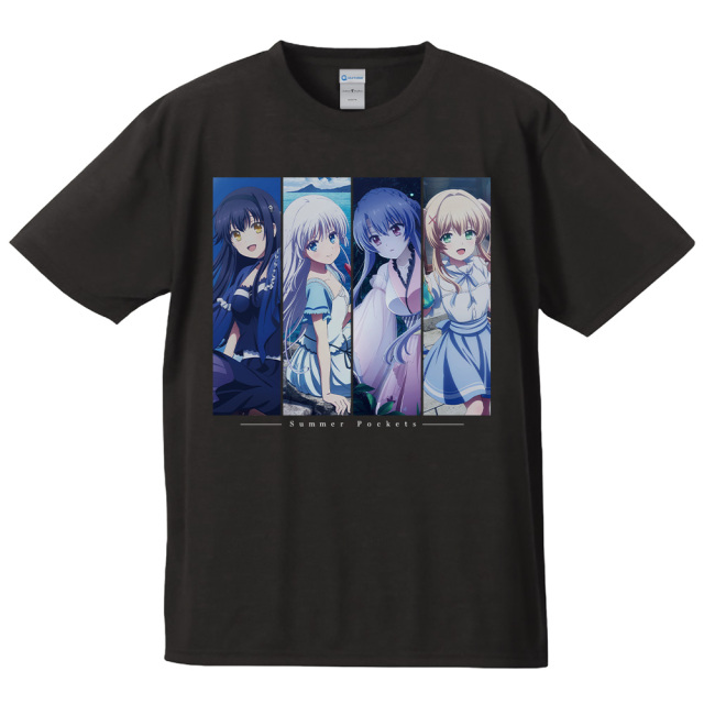 新品 サマーポケッツ サマポケ 紬 Tシャツ 男木島 限定 XL TVアニメ 『Summer Pockets』 Tシャツ しろは＆蒼＆鴎＆紬 Mサイズ
