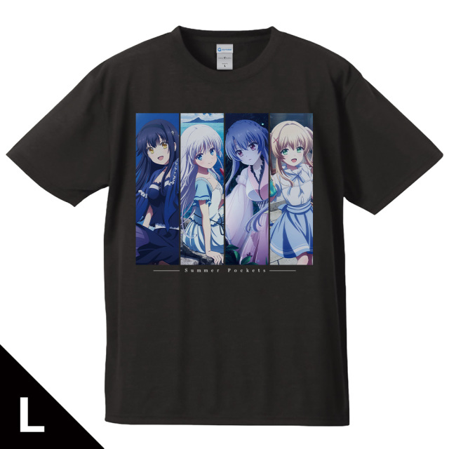 TVアニメ 『Summer Pockets』 Tシャツ しろは＆蒼＆鴎＆紬 Lサイズ