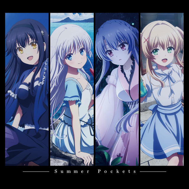 TVアニメ 『Summer Pockets』 Tシャツ しろは＆蒼＆鴎＆紬 Lサイズ