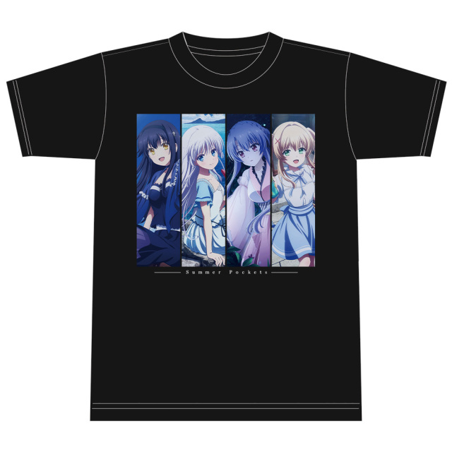 TVアニメ 『Summer Pockets』 Tシャツ しろは＆蒼＆鴎＆紬 Lサイズ