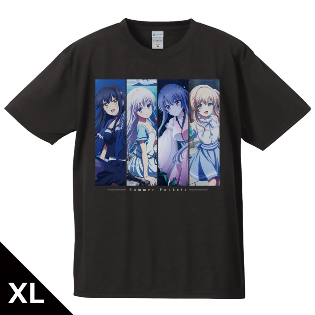 TVアニメ 『Summer Pockets』 Tシャツ しろは＆蒼＆鴎＆紬 XLサイズ