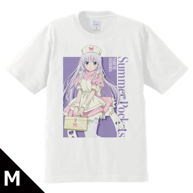 TVアニメ 『Summer Pockets』 Tシャツ 鳴瀬 しろは ナースメイドver. Mサイズ 【描き下ろし】