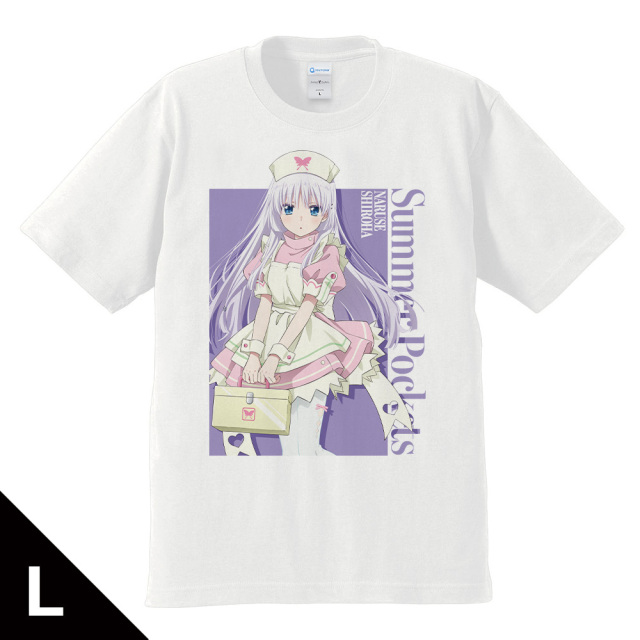 TVアニメ 『Summer Pockets』 Tシャツ 鳴瀬 しろは ナースメイドver. L
