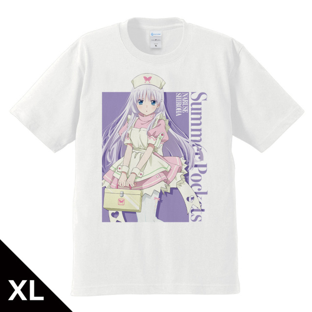 TVアニメ 『Summer Pockets』 Tシャツ 鳴瀬 しろは ナースメイドver. XLサイズ 【描き下ろし】
