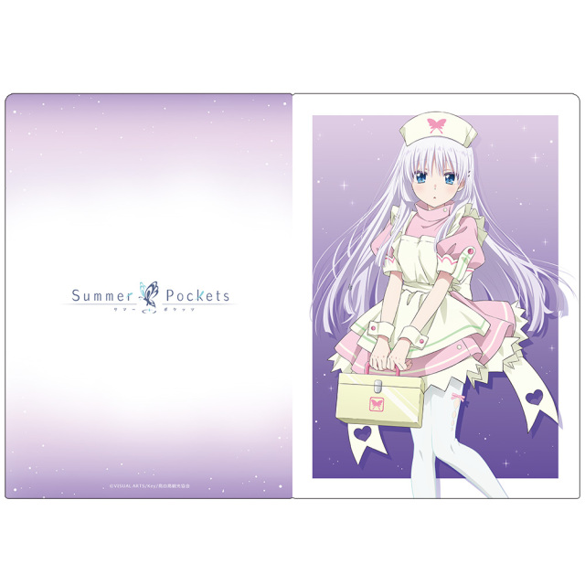 Summer Pockets 鳴瀬 しろは 合皮カードファイル カードファイル Summer Pockets REFLECTION BLUE「鳴瀬 しろは」水着