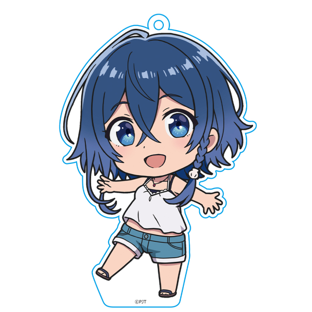 白い砂のアクアトープ ぷにこれ キーホルダー スタンド付 海咲野くくる