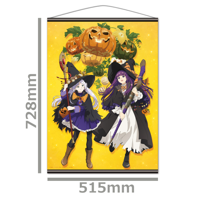 ダンジョンに出会いを求めるのは間違っているだろうか　B2タペストリー　ハロウィン 葬送のフリーレン B2タペストリー フリーレン&フェルン ハロウィンver.