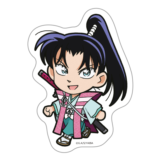 真・侍伝 YAIBA ついてっくダイカットステッカー 佐々木 小次郎