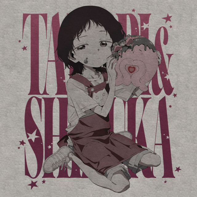 タコピーの原罪 Tシャツ しずか＆タコピー バレンタインver. XLサイズ