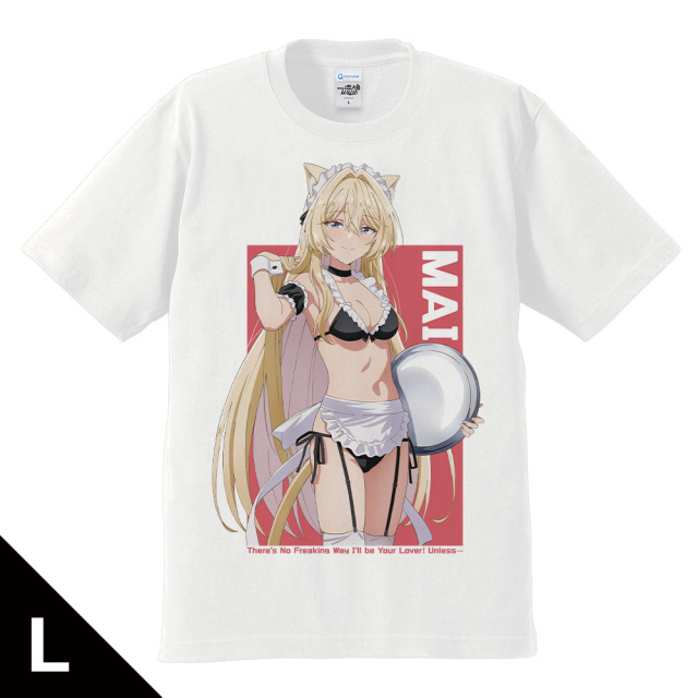 わたしが恋人になれるわけないじゃん、ムリムリ!（※ムリじゃなかった!?） Tシャツ 王塚 真唯 猫耳水着メイドver.Lサイズ【描き下ろし】