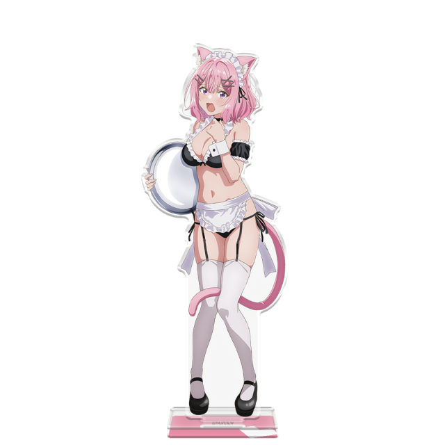 わたしが恋人になれるわけないじゃん、ムリムリ!（※ムリじゃなかった!?） アクリルキャラスタンド 甘織 れな子 猫耳水着メイドver.【描き下ろし】