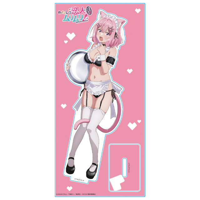 わたなれ　猫耳水着メイド　アクリルスタンド　セット わたしが恋人になれるわけないじゃん、ムリムリ!（※ムリじゃなかった