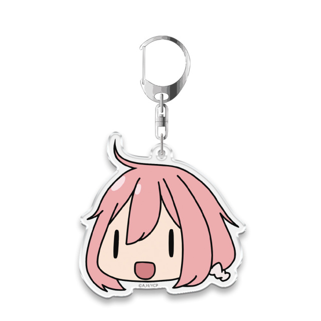 ゆるキャン△ 顔スタンプキーホルダー 各務原なでしこ