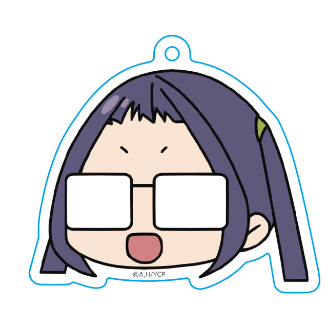 ゆるキャン△　顔スタンプキーホルダー 大垣千明
