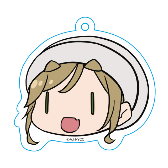 ゆるキャン 顔スタンプキーホルダー 犬山あおい 私服ver