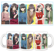 青春ブタ野郎はサンタクロースの夢を見ない マグカップ 麻衣&卯月&郁実&紗良&美織&ミニスカサンタ