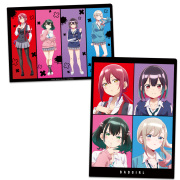 ばっどがーる クリアファイル 優&亜鳥&涼&るら ティザービジュアルver.
